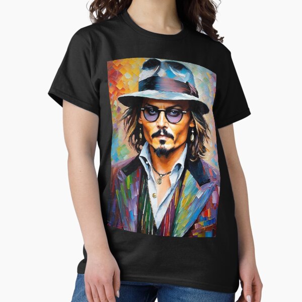 Vista previa del artículo con la obra «Johnny Depp Acrílico», diseñado y vendido por Bleudawn7.