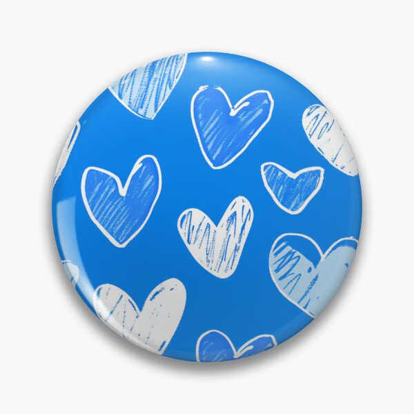Item preview, Blue Serenade: Sketch-Style Heart Patterns designed and sold by ColorfulVanilla.