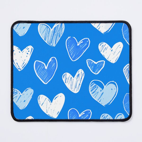 Item preview, Blue Serenade: Sketch-Style Heart Patterns designed and sold by ColorfulVanilla.