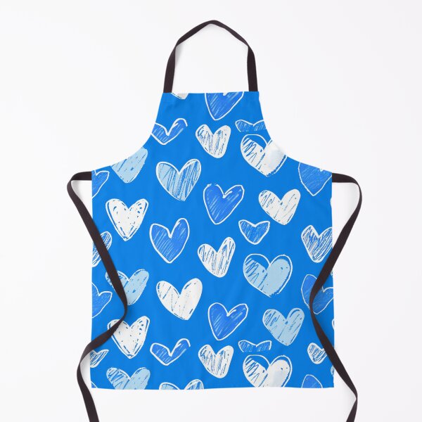 Item preview, Blue Serenade: Sketch-Style Heart Patterns designed and sold by ColorfulVanilla.
