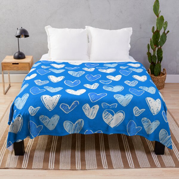 Item preview, Blue Serenade: Sketch-Style Heart Patterns designed and sold by ColorfulVanilla.