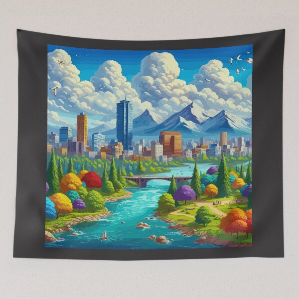 Item preview, The great metropolis full of life and very colorful designed and sold by Gacram.