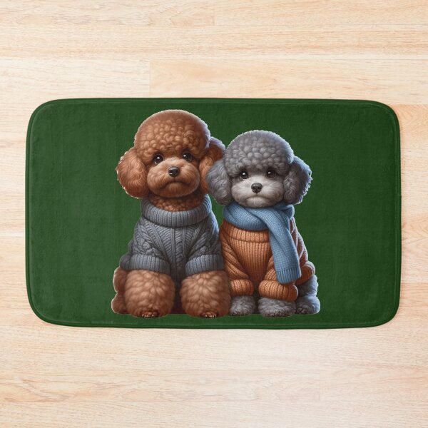 Item preview, Cute Poodles in Winter Jumpers designed and sold by toypoodlemom.
