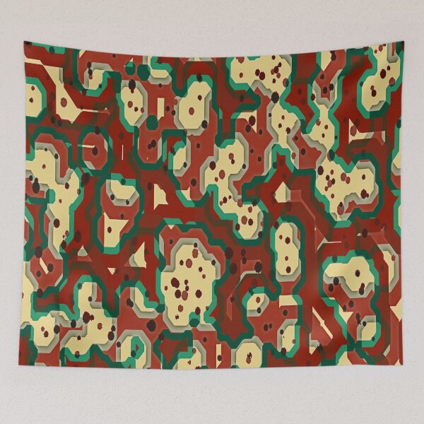 Item preview, Camouflage Terra Cotta Abstract Background designed and sold by Sharon Schwalbe.