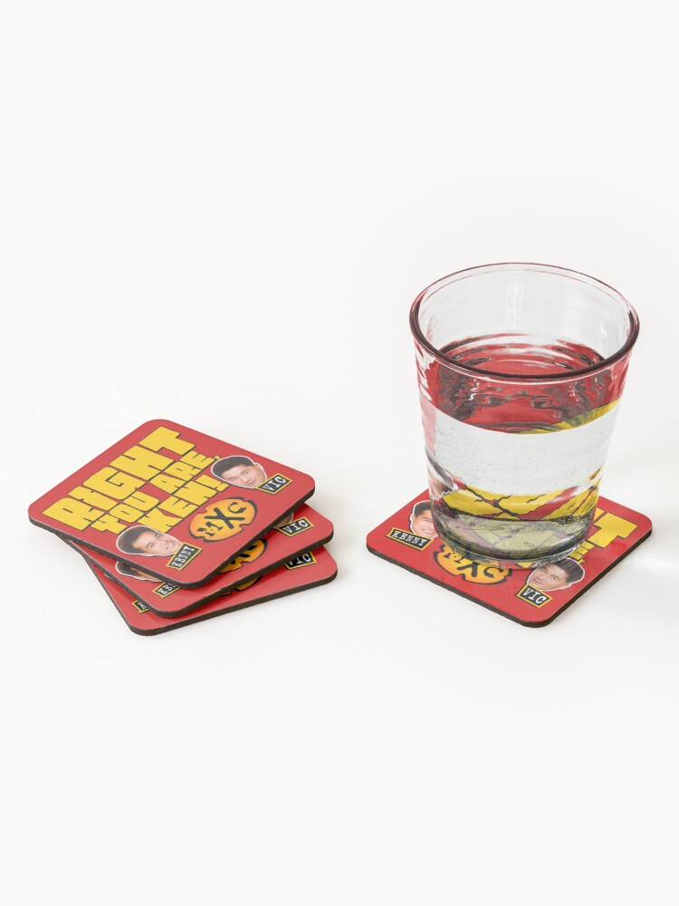 Thumbnail 2 of 5, Coasters (Set of 4), RIGHT YOU ARE, KEN! designed and sold by ourkid.