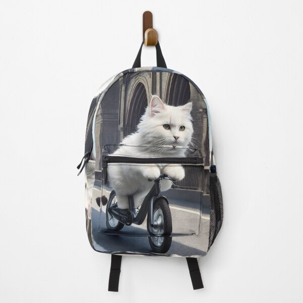 Item preview, Cat on a Bicycle - Modern Digital Art designed and sold by Ai-michiart.