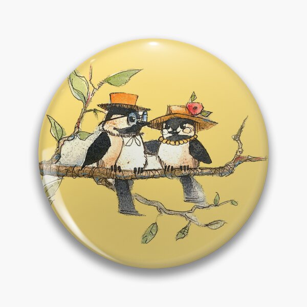 Item preview, The Date Night Cartoon Birds designed and sold by artistmichael.