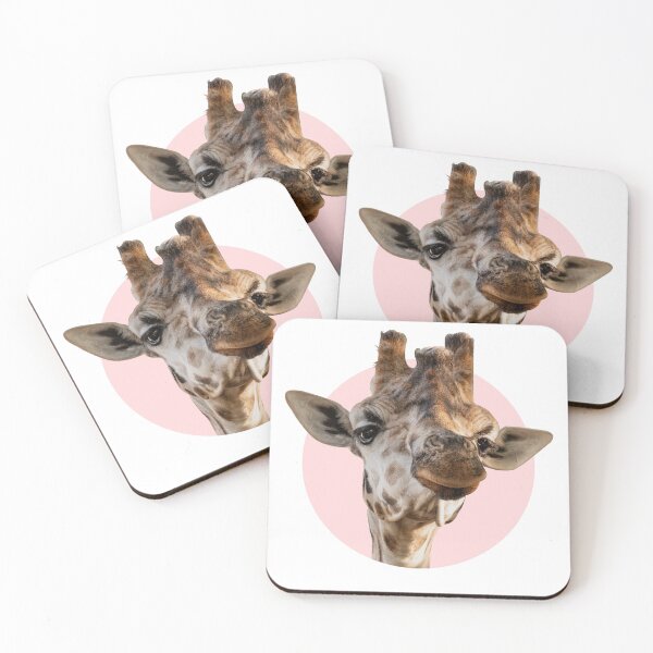 Item preview, Beautiful giraffe ideal for gifts (Pink) designed and sold by J.P Graphic Studio.