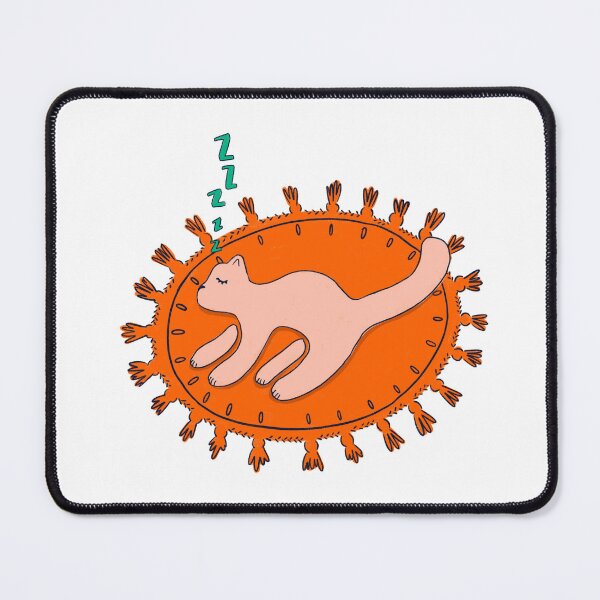 Item preview, Sleepy Kitty on a Rug designed and sold by GraceMakes03.