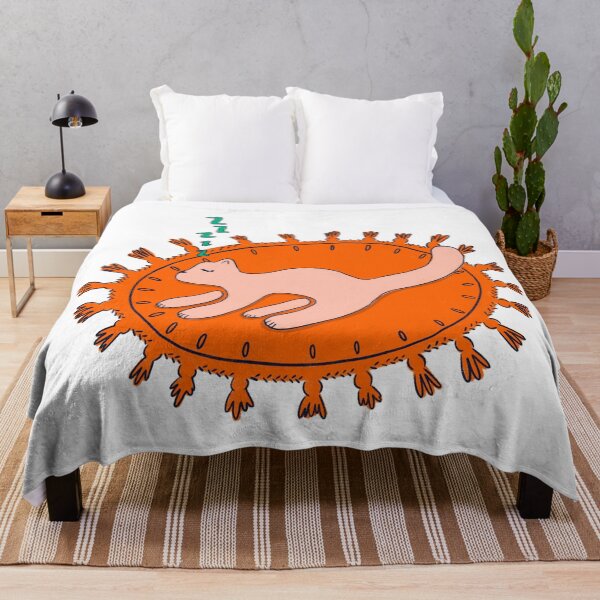 Item preview, Sleepy Kitty on a Rug designed and sold by GraceMakes03.