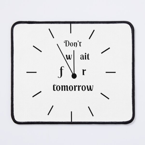 Item preview, clock great design ,black and white, life quote, start now, clock for life . designed and sold by WATERDUST.