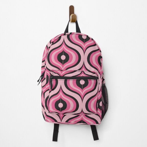 Item preview, Mid Century Modern Wavy Pattern Hot Pink designed and sold by Prints and Lifestyle.