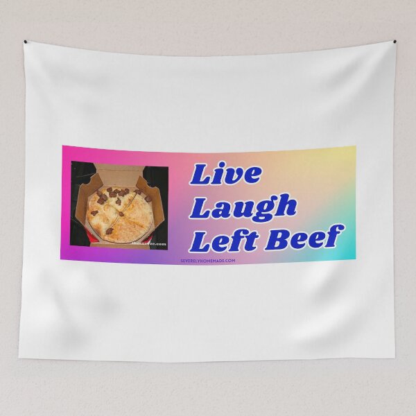 Item preview, Life Laugh Left Beef Bumper Sticker designed and sold by hyperfocusrach.