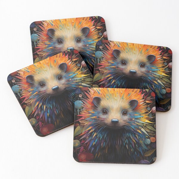 Item preview, Porcupine art designed and sold by Rockwpapart.