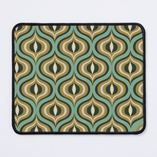 Item preview, Mid Century Modern Wavy Pattern Green designed and sold by Prints and Lifestyle.