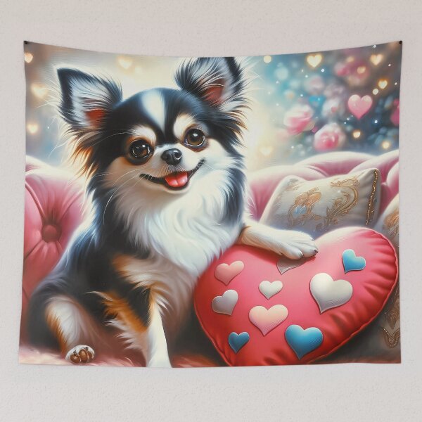 Item preview, Valentine Chihuahua – A Symphony of Love and Companionship designed and sold by DeenaDee.