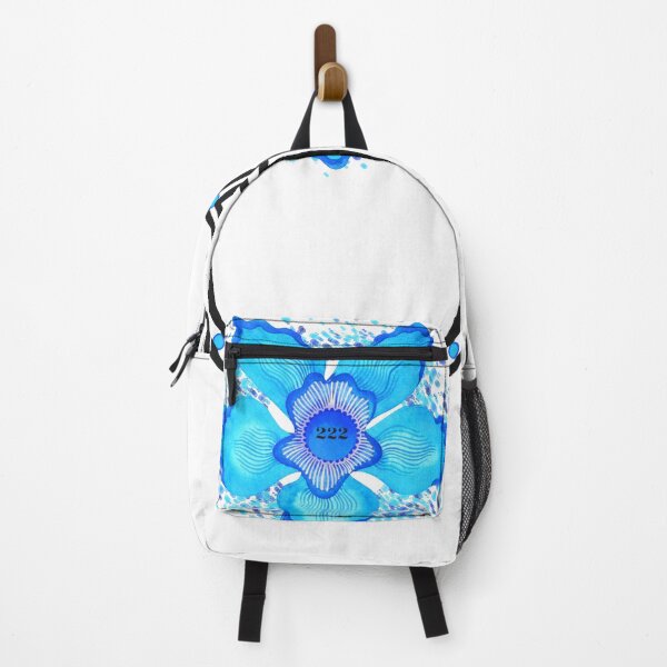 Item preview, 222 Blue Flower Hamsa Hand designed and sold by hamsasoul.