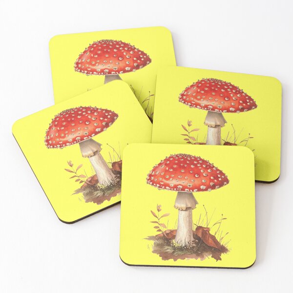 Item preview, Enchanted Forest Amanita - Whimsical Mushroom Illustration Sticker designed and sold by Nicholas Panek.