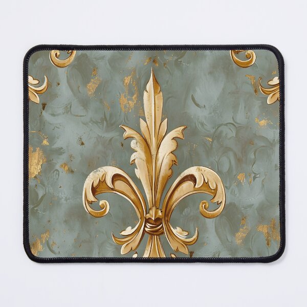 Item preview, Vintage Fleur de Lis design print designed and sold by dcrc.