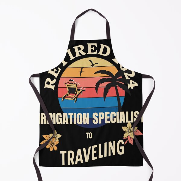 Item preview, Retired Irrigation Specialist 2024. Tropical Sunset Retirement Vibes Design designed and sold by johnharry3.