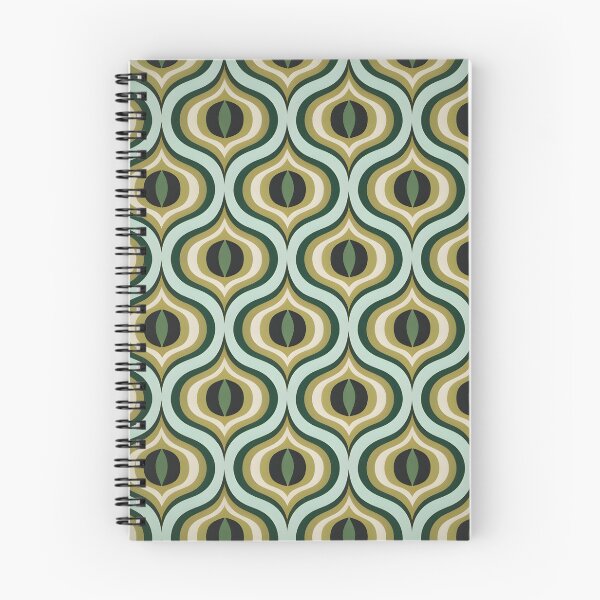 Item preview, Mid Century Modern Wavy Pattern  Green#2 designed and sold by Prints and Lifestyle.