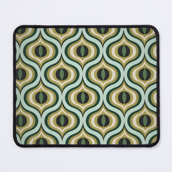 Item preview, Mid Century Modern Wavy Pattern  Green#2 designed and sold by Prints and Lifestyle.