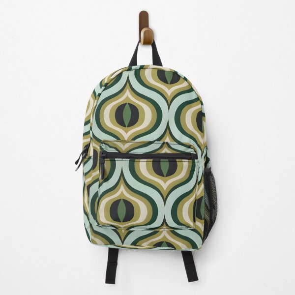 Item preview, Mid Century Modern Wavy Pattern  Green#2 designed and sold by Prints and Lifestyle.