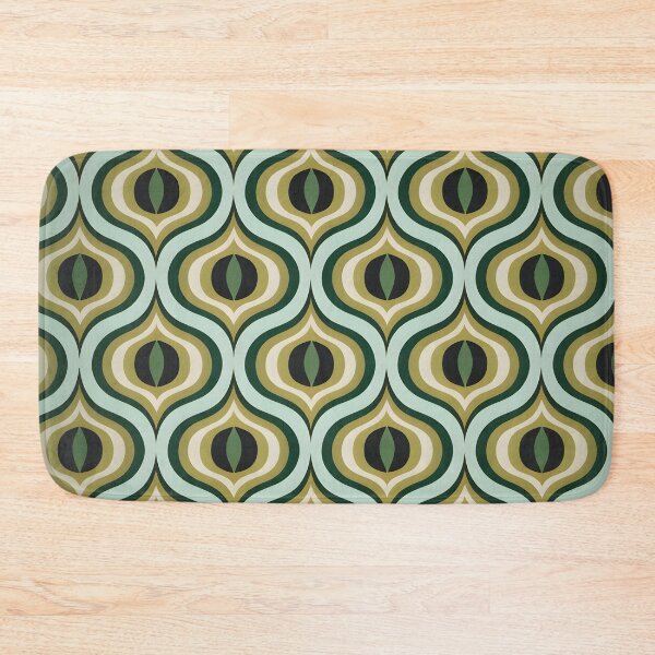 Item preview, Mid Century Modern Wavy Pattern  Green#2 designed and sold by Prints and Lifestyle.