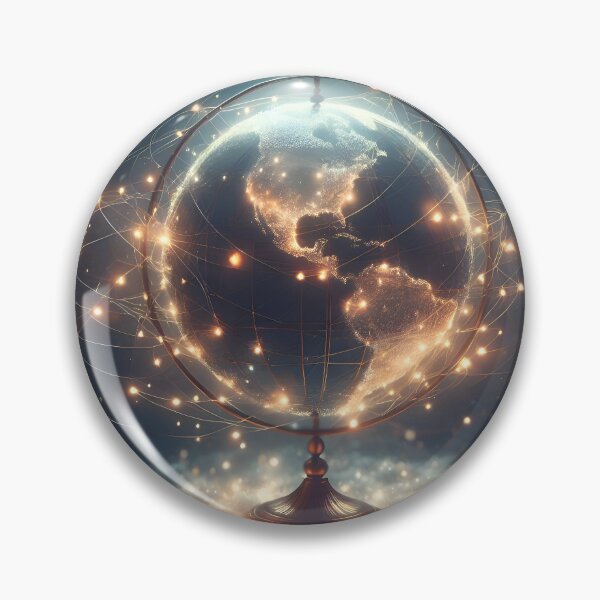 Item preview, Floating Constellations: Ethereal Globe Glow designed and sold by Artaverse.