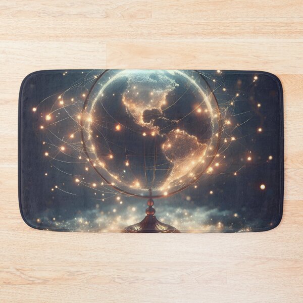 Item preview, Floating Constellations: Ethereal Globe Glow designed and sold by Artaverse.