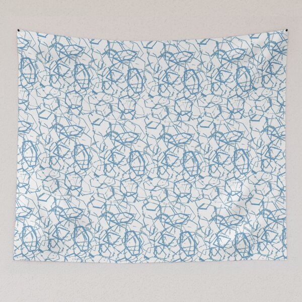 Item preview, A Faint Geometry - Metallic Blue designed and sold by EKeener.