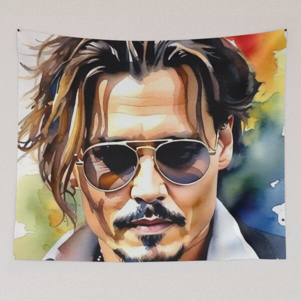 Item preview, Johnny Depp Watercolor  designed and sold by Bleudawn7.
