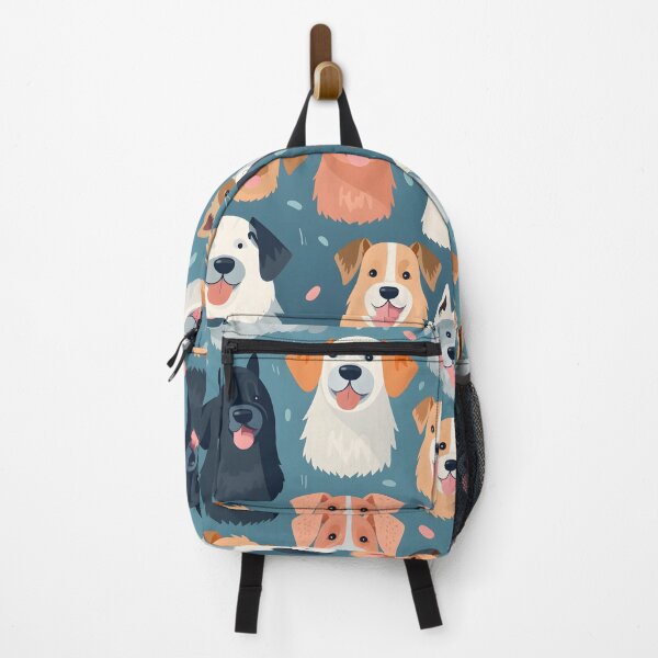 Item preview, happy dog all over animal print designed and sold by dcrc.