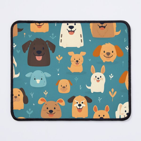 Item preview, happy dog all over animal print designed and sold by dcrc.