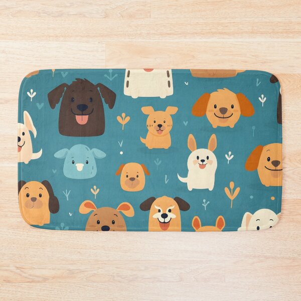 Item preview, happy dog all over animal print designed and sold by dcrc.