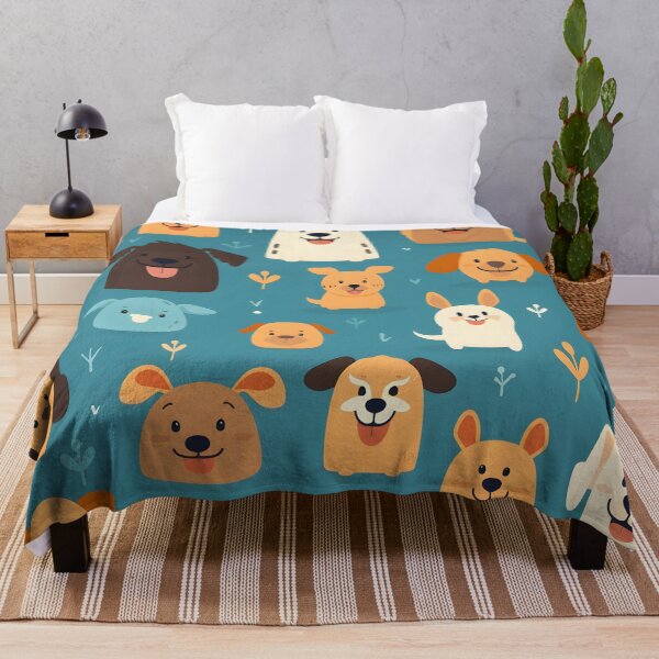Item preview, happy dog all over animal print designed and sold by dcrc.