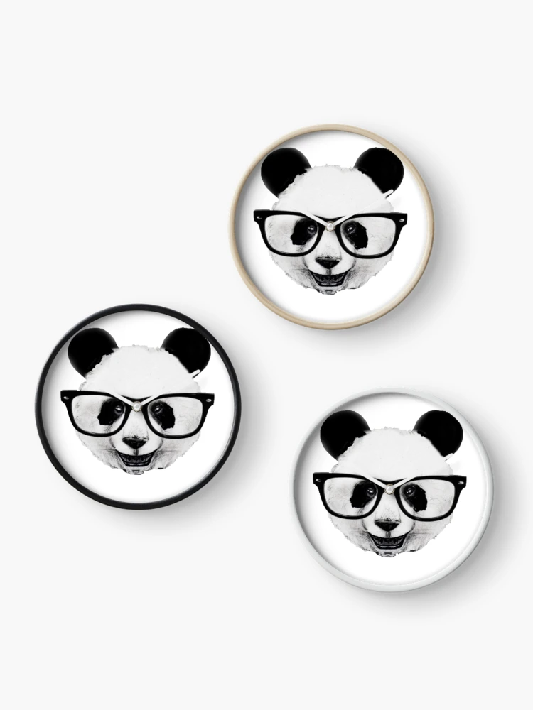 Thumbnail 3 of 4, Clock, Panda  designed and sold by Refined-Raiment.