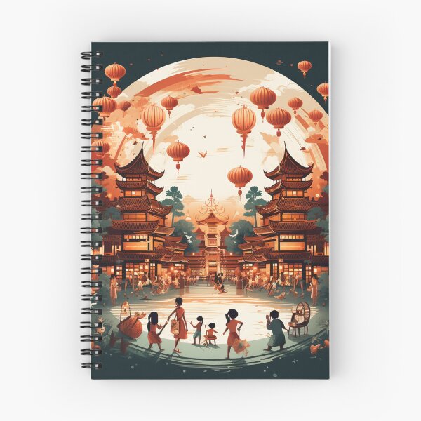 Item preview, Chinese New Year Vector Art at night designed and sold by Petschar.