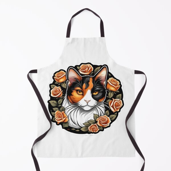 Item preview, Calico Cat Orange Rose Wreath designed and sold by notakename.