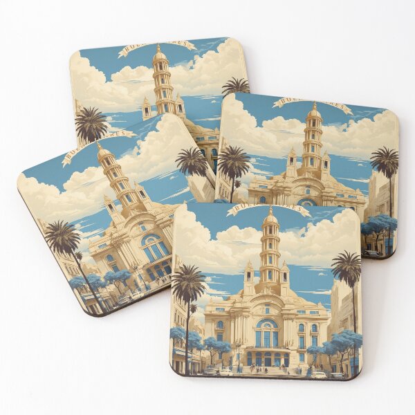 Item preview, Buenos Aires Argentina Vintage Poster Tourism  designed and sold by TravelersGems.