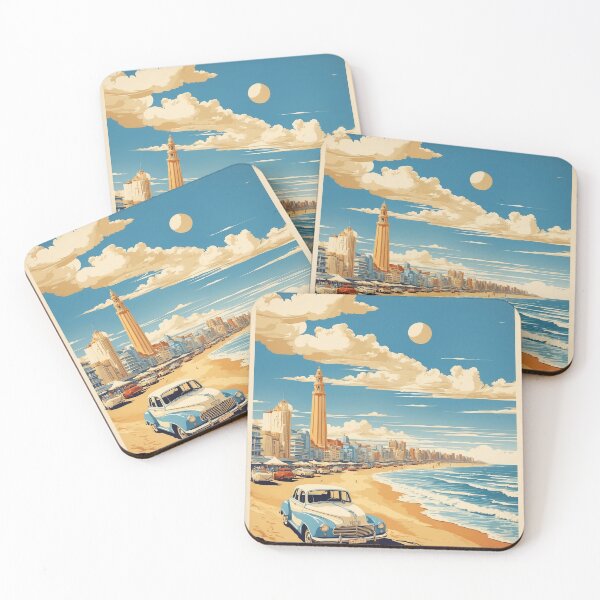 Item preview, Mar del Plata Argentina Vintage Poster Tourism  designed and sold by TravelersGems.