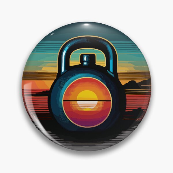 Item preview, Vintage Sunset Kettlebell designed and sold by MindFrank.