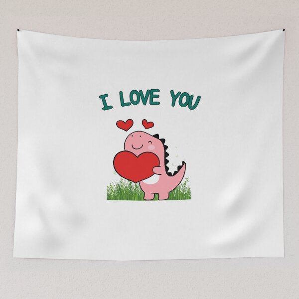 Item preview, I Love You with Heart, Dinasour Classic designed and sold by YeniDesignArt.
