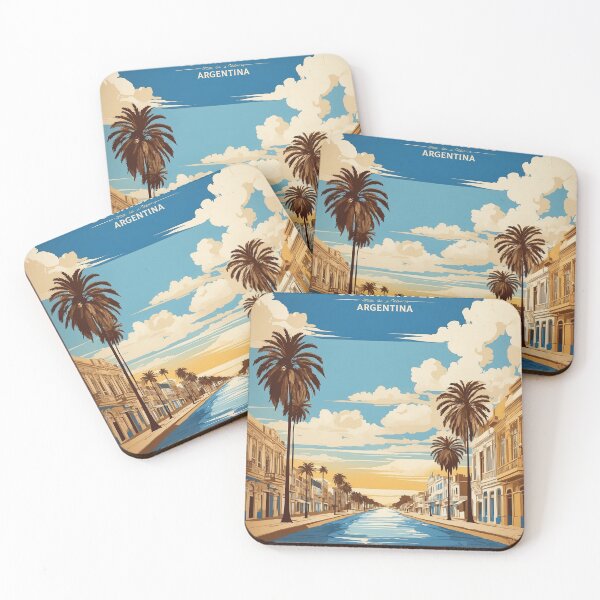Item preview, Ciudad Corrientes Argentina Vintage Poster Turismo designed and sold by TravelersGems.
