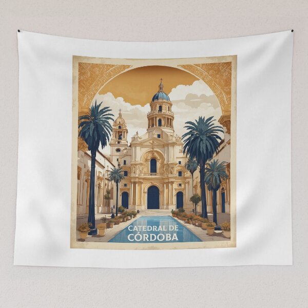 Item preview, Catedral de Cordoba Argentina Vintage Poster Tourism  designed and sold by TravelersGems.