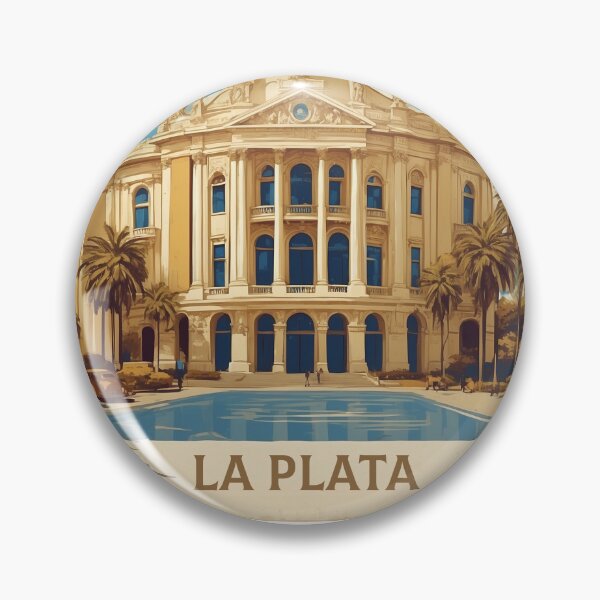 Item preview, La Plata Argentina Vintage Poster Tourism  designed and sold by TravelersGems.