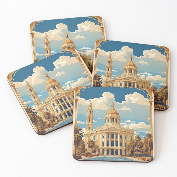 Item preview, La Plata Argentina Vintage Poster Tourism  designed and sold by TravelersGems.