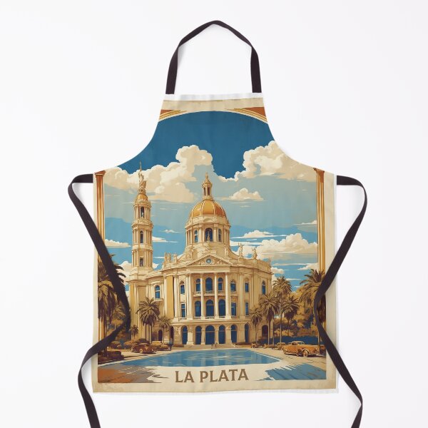 Item preview, La Plata Argentina Vintage Poster Tourism  designed and sold by TravelersGems.
