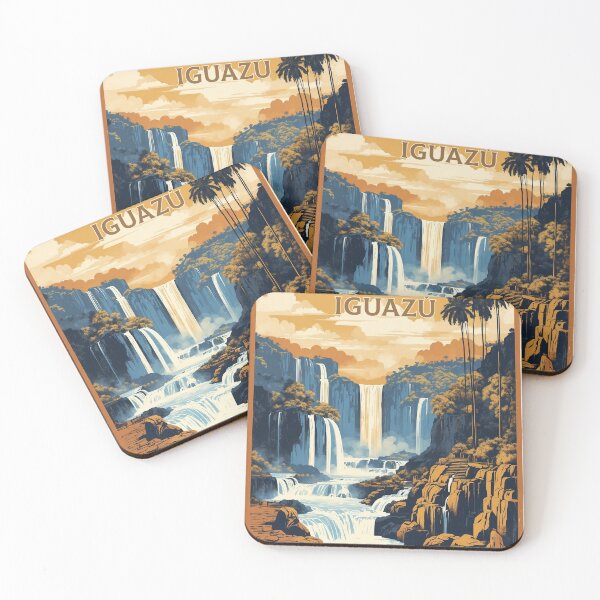 Item preview, Cataratas del Iguazu Argentina Vintage Poster Tourism  designed and sold by TravelersGems.