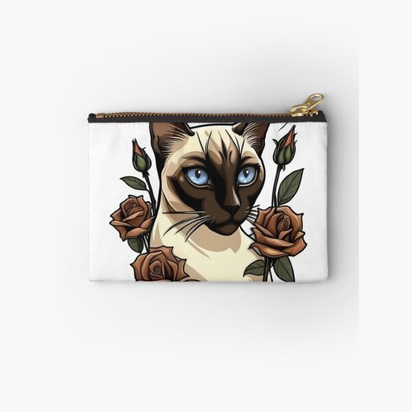 Item preview, Siamese Cat Brown Rose Accent designed and sold by notakename.